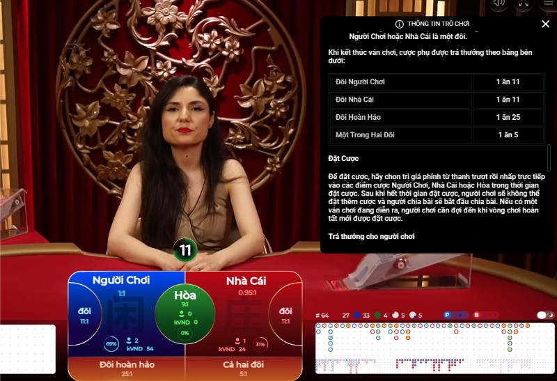 Baccarat livestream W88